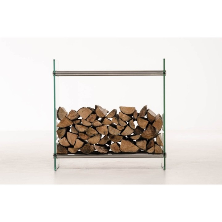 Kaminholzständer Dacio Klarglas 35x80x100