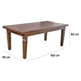 Teak Tisch Carlos 160x90 cm