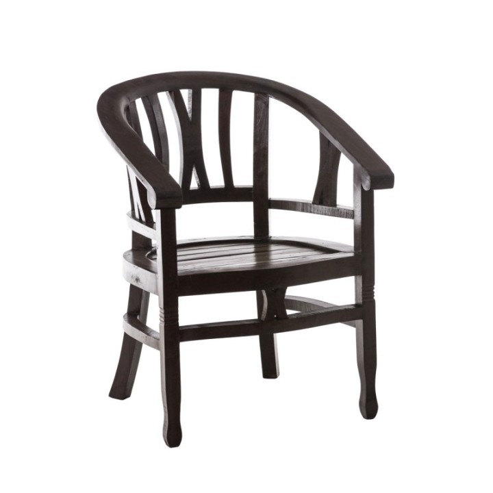 Mahagoni Stuhl ERWIN mit Holzsitz