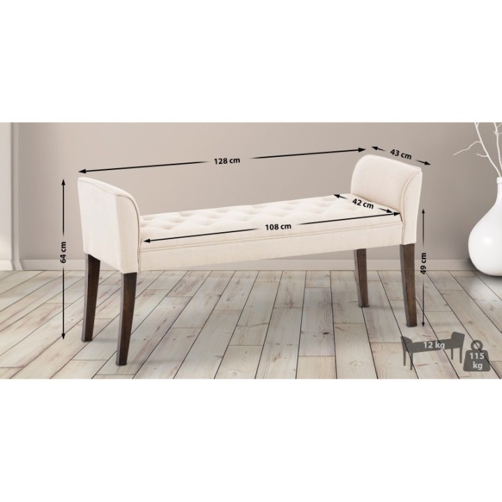 Chaiselongue Cleopatra, antik-dunkel