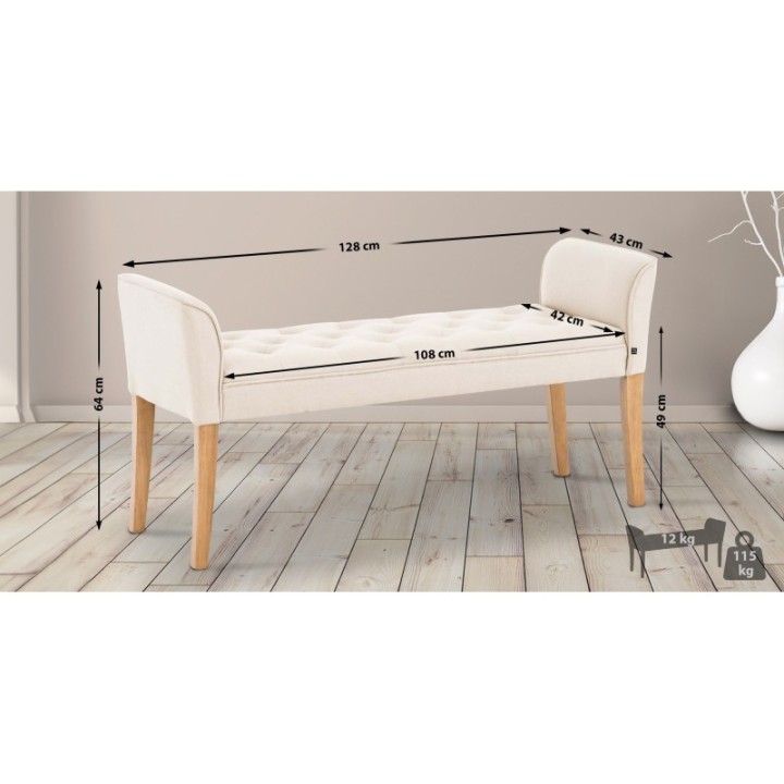 Chaiselongue Cleopatra, antik-hell