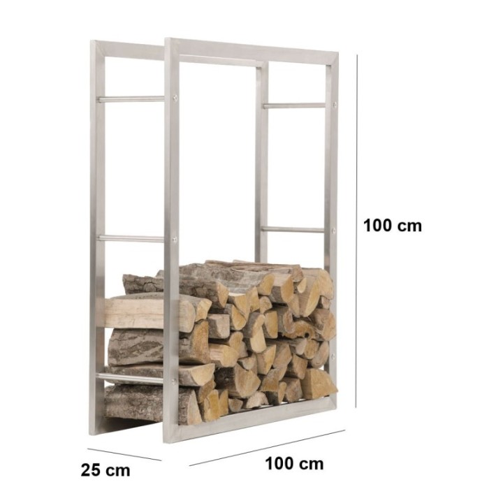 Kaminholzständer Keri V3 25x100x100