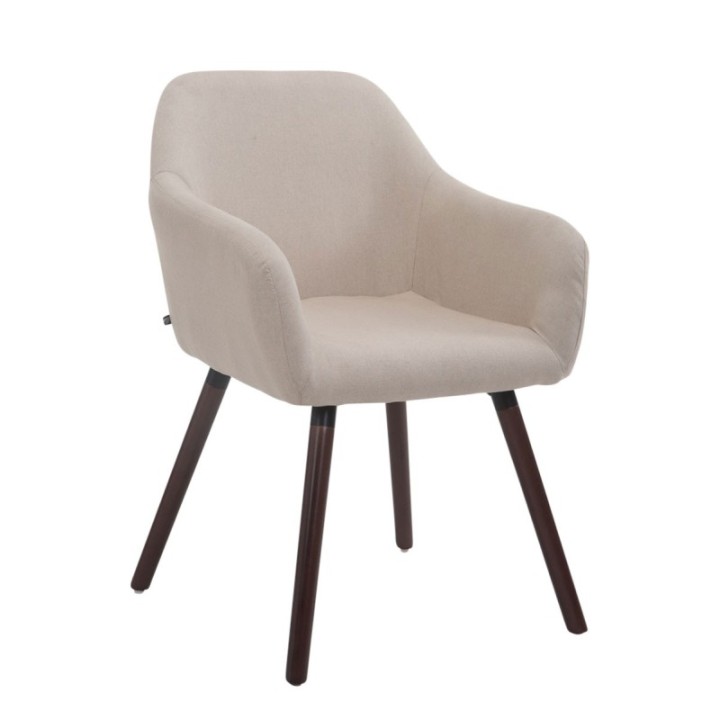 Besucherstuhl Achat V2 Stoff Walnuss