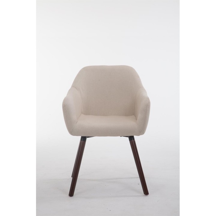 Besucherstuhl Achat V2 Stoff Walnuss