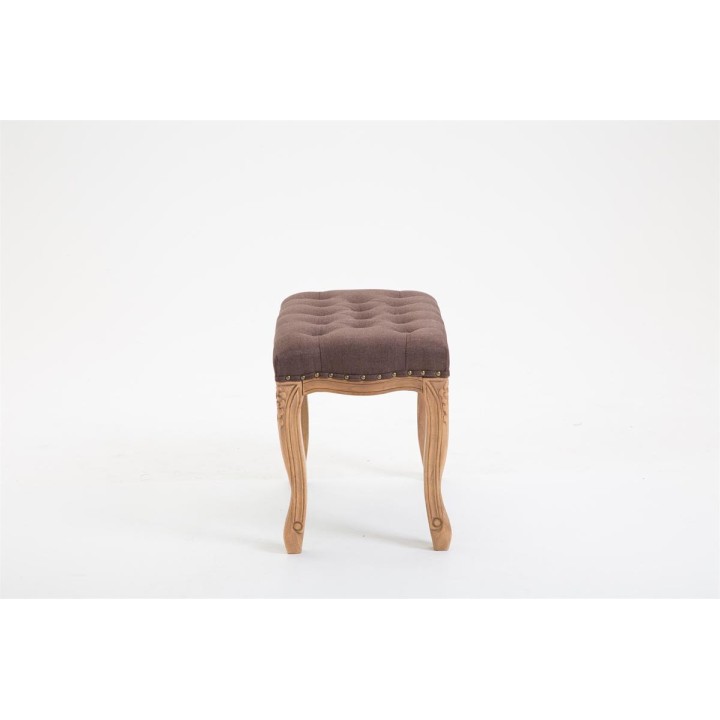 Sitzhocker Nefertiti Stoff Antik-hell