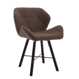Besucherstuhl Brad Stoff Cappuccino