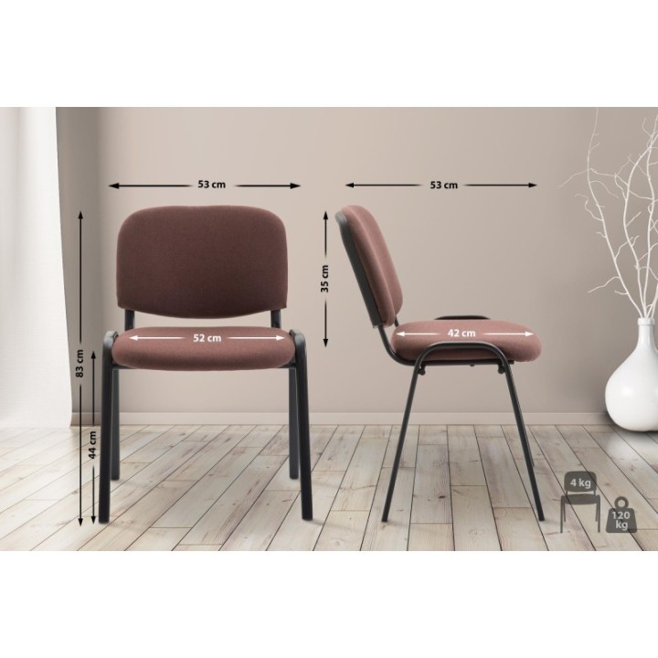 Besucherstuhl Ken V2 Stoff