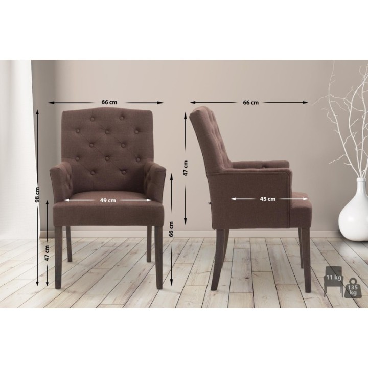 Stuhl Sugar Antik Stoff