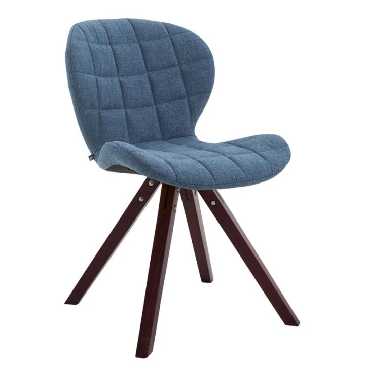 Besucherstuhl Alyssa Stoff Cappuccino Square