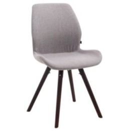 Besucherstuhl Perth Stoff Cappuccino Rund