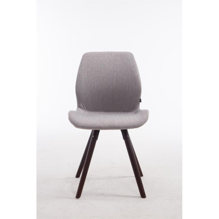 Besucherstuhl Perth Stoff Cappuccino Rund