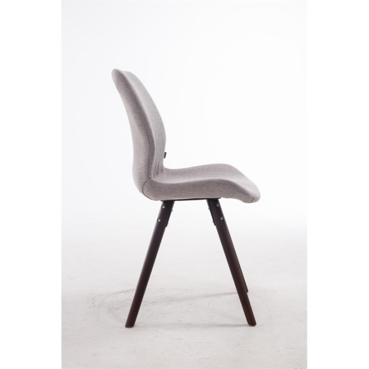 Besucherstuhl Perth Stoff Cappuccino Rund