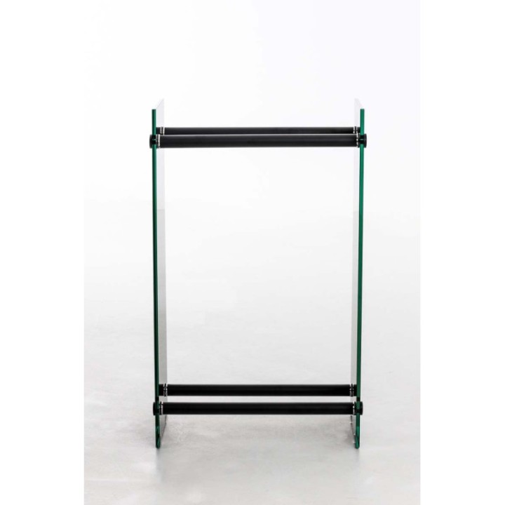 Kaminholzständer Dacio Schwarzglas 35x80x80
