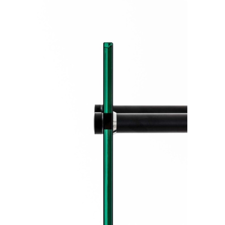 Kaminholzständer Dacio Schwarzglas 35x80x80