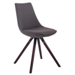 Stuhl Albi Stoff Cappuccino Rund