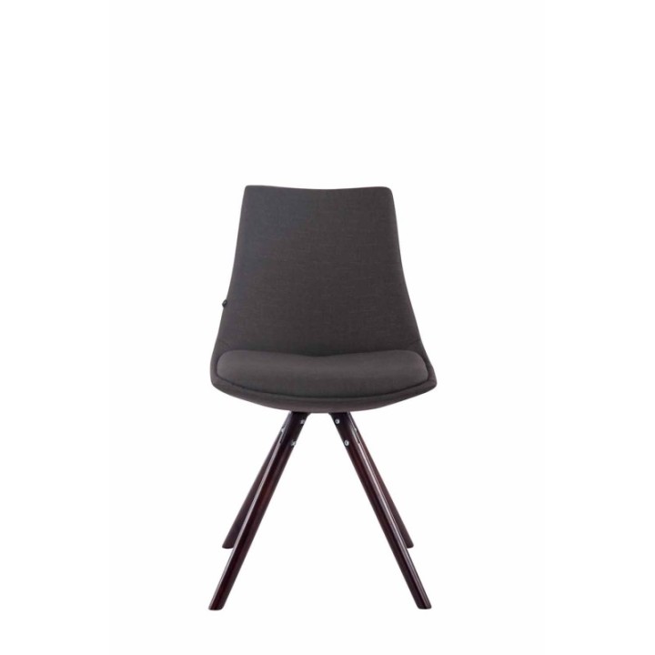 Stuhl Albi Stoff Cappuccino Rund