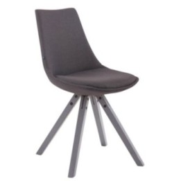 Stuhl Albi Stoff Grau Square