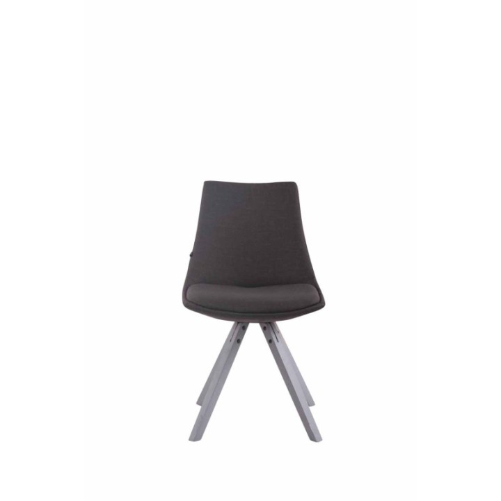 Stuhl Albi Stoff Grau Square