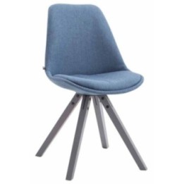 Besucherstuhl Toulouse Stoff Square grau