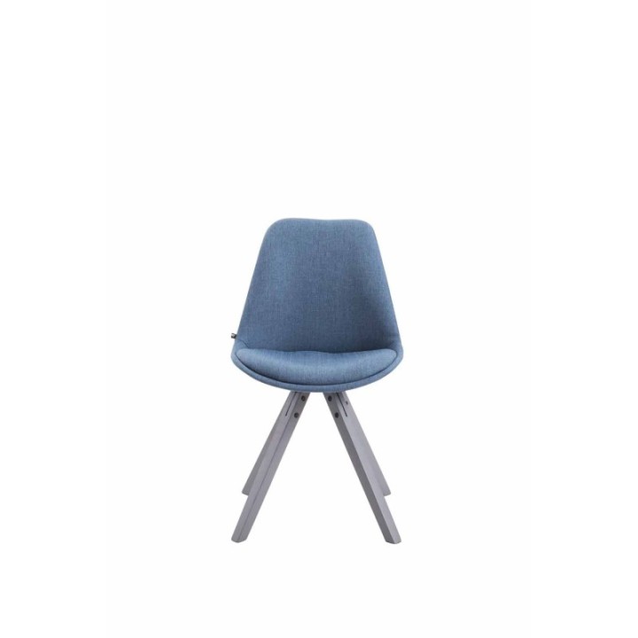 Besucherstuhl Toulouse Stoff Square grau