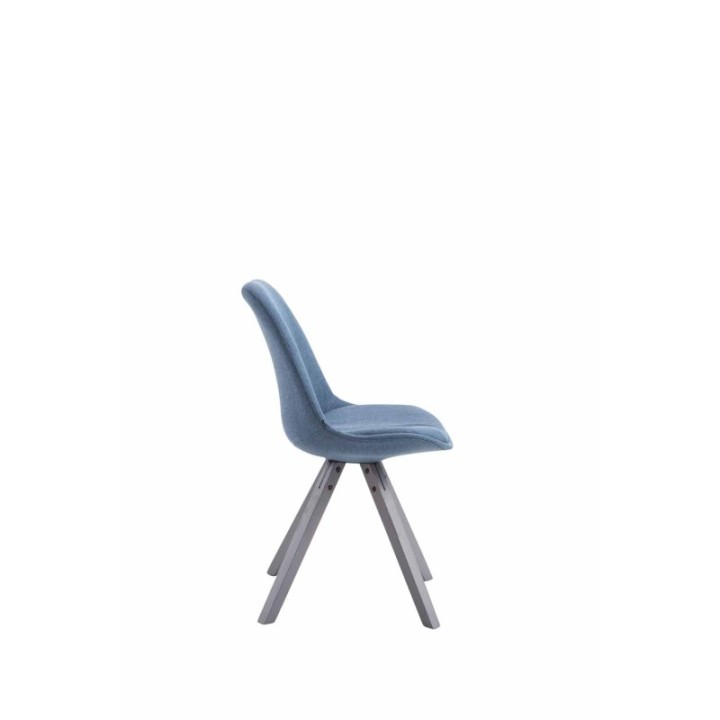 Besucherstuhl Toulouse Stoff Square grau