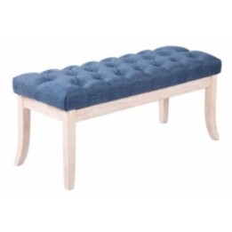 Sitzbank Ramses Stoff antik-weiß 100 cm