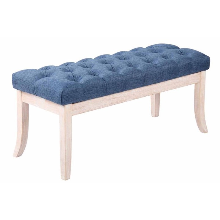Sitzbank Ramses Stoff antik-weiß 100 cm
