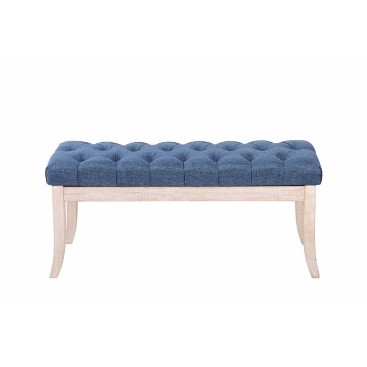 Sitzbank Ramses Stoff antik-weiß 100 cm