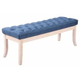 Sitzbank Ramses Stoff antik-weiß 120 cm