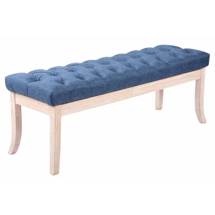Sitzbank Ramses Stoff antik-weiß 120 cm