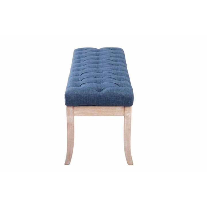 Sitzbank Ramses Stoff antik-weiß 120 cm