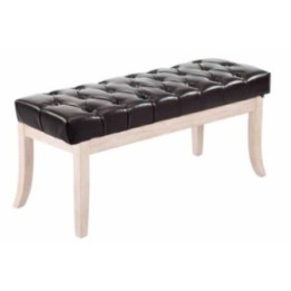 Sitzbank Ramses Kunstleder antik-weiß 100 cm