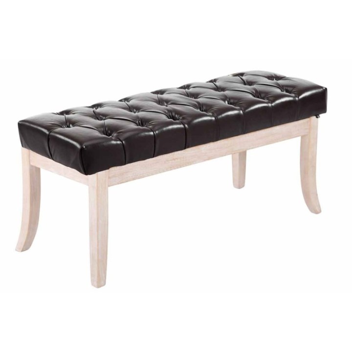 Sitzbank Ramses Kunstleder antik-weiß 100 cm