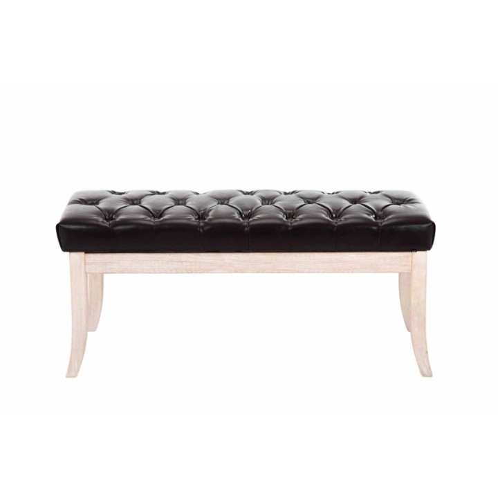 Sitzbank Ramses Kunstleder antik-weiß 100 cm