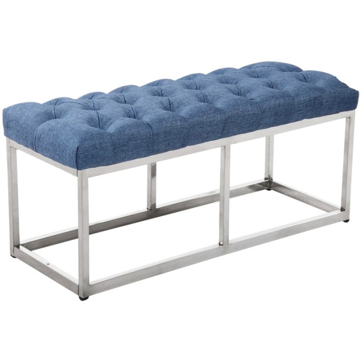 Sitzbank Amun Stoff Edelstahl 100 cm