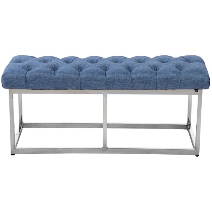 Sitzbank Amun Stoff Edelstahl 100 cm