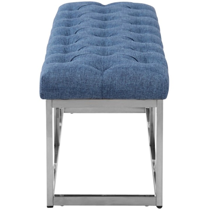 Sitzbank Amun Stoff Edelstahl 120 cm