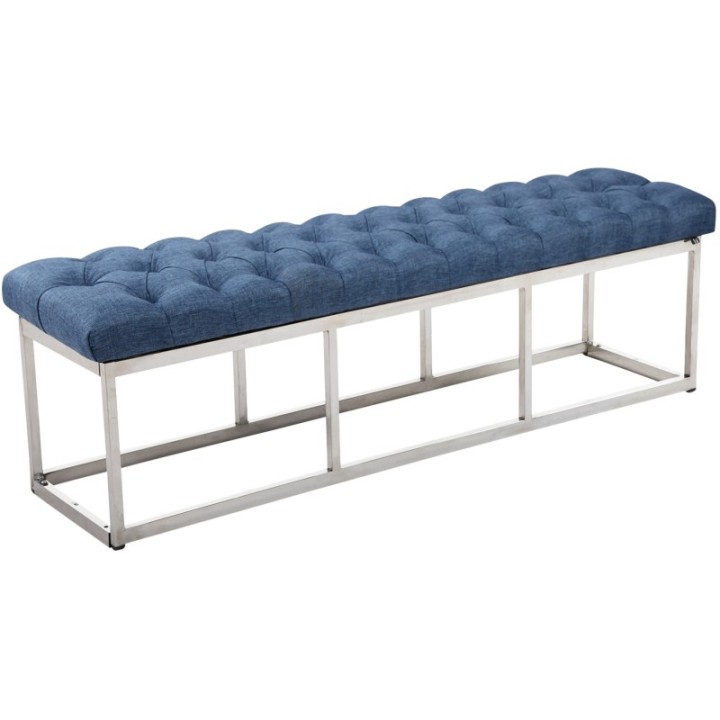 Sitzbank Amun Stoff Edelstahl 150 cm