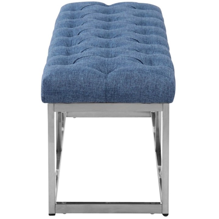 Sitzbank Amun Stoff Edelstahl 150 cm