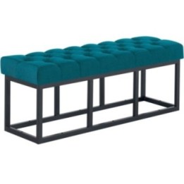 Sitzbank Amun Stoff Schwarz 120 cm