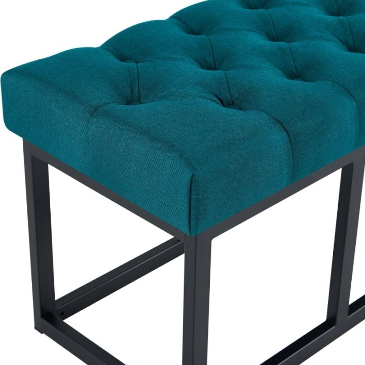 Sitzbank Amun Stoff Schwarz 150 cm