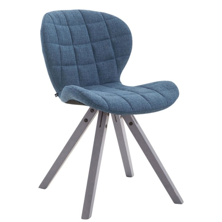 Besucherstuhl Alyssa Stoff Square grau