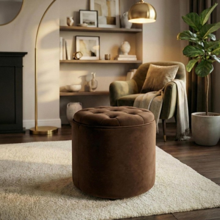 Sitzhocker Pantin Samt