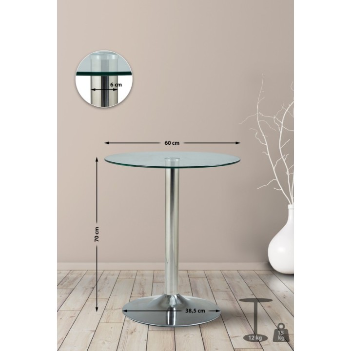 Glastisch 70 cm