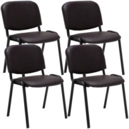 4er Set Besucherstuhl Ken Kunstleder