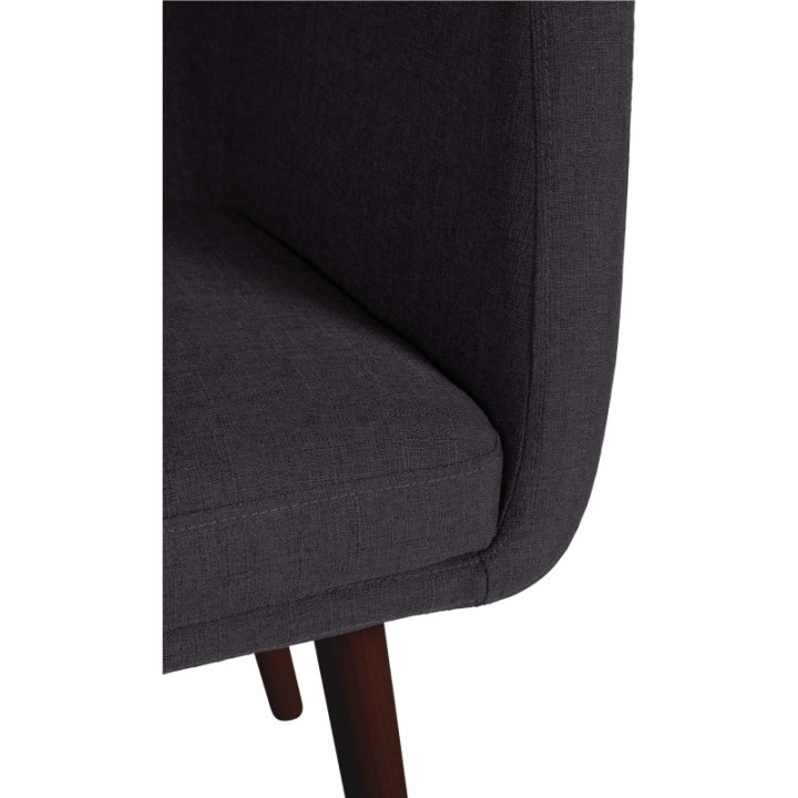 Besucherstuhl Utrecht Stoff walnuss
