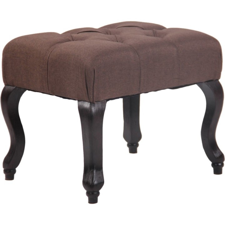 Sitzhocker Brest Stoff antik-dunkel