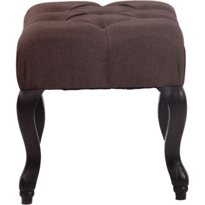 Sitzhocker Brest Stoff antik-dunkel