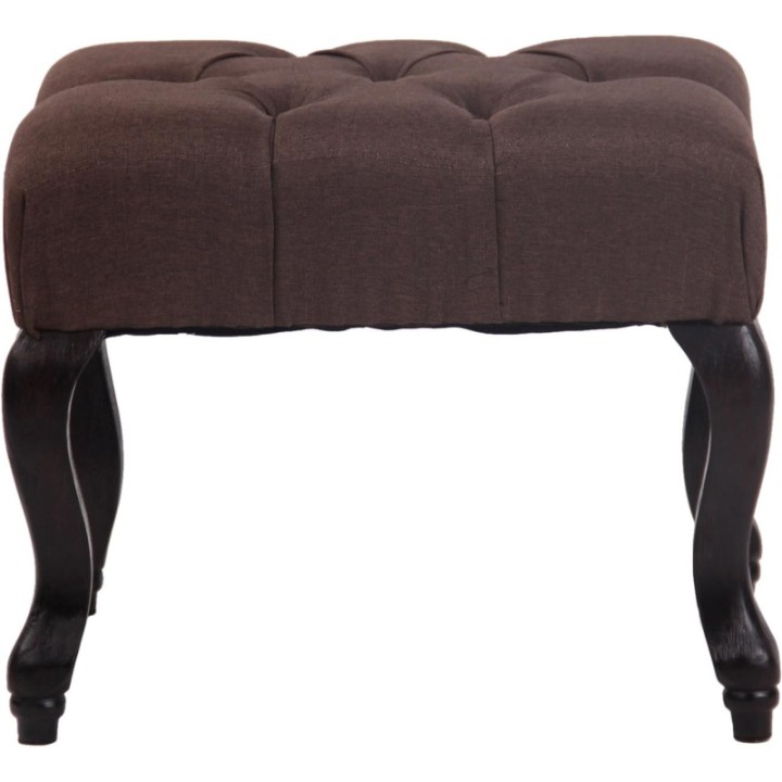 Sitzhocker Brest Stoff antik-dunkel