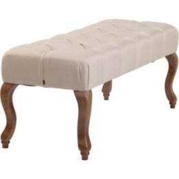 Sitzbank Brest Stoff Antik-hell 100 cm